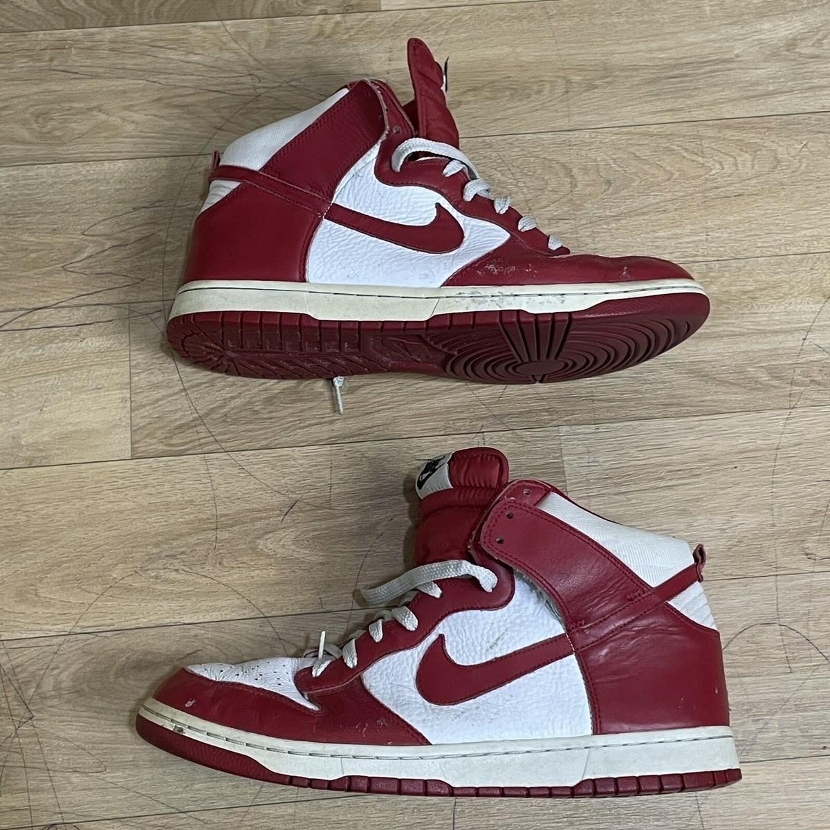 Nike Dunk SB High White Varsity University 2009 Red St Johns
