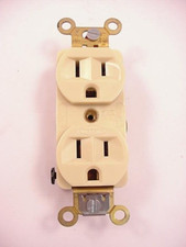 Hubbell 5252-I Specification Grade Duplex Receptacle Nema 5-15R  Ships Same Day