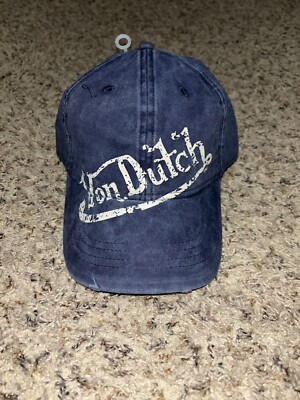 NWT Dark Jean Destressed Von Dutch Hat