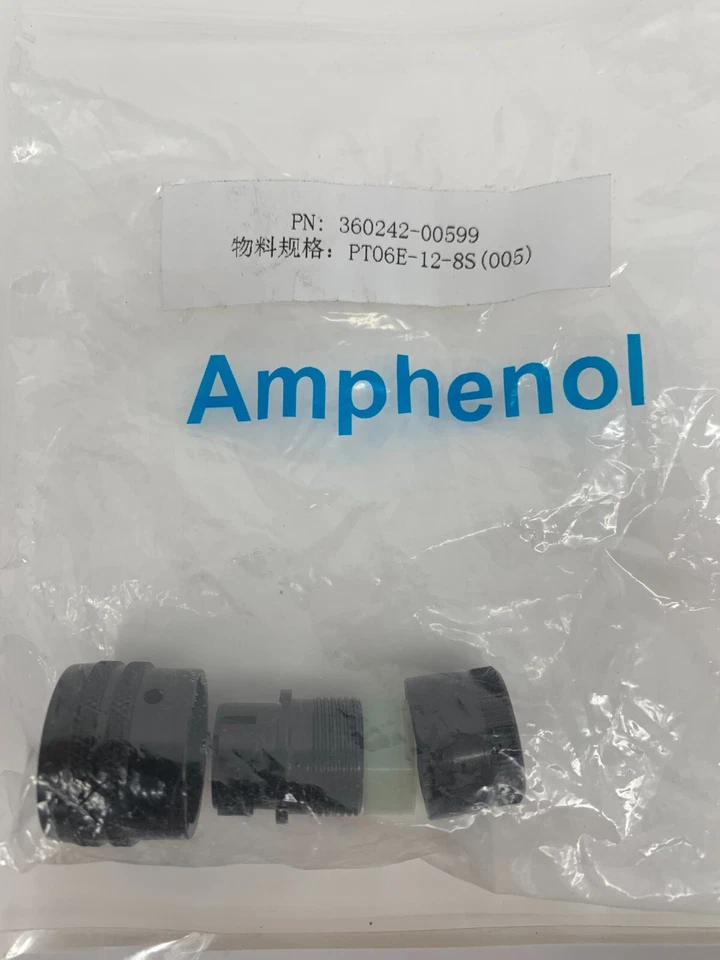 Amphenol PT06E-12-8S 8-Position Circular Connector Plug Female Sockets - Image 2 of 4