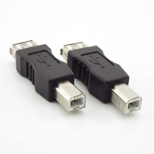 2x USB 2.0 Type A Female to Type B Male USB Printer Extension Adapter Converter - Picture 5 of 10