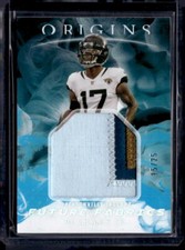 2021 Panini Origins #FF-DC DJ Chark Jr. Future Fabrics Turquoise #/25