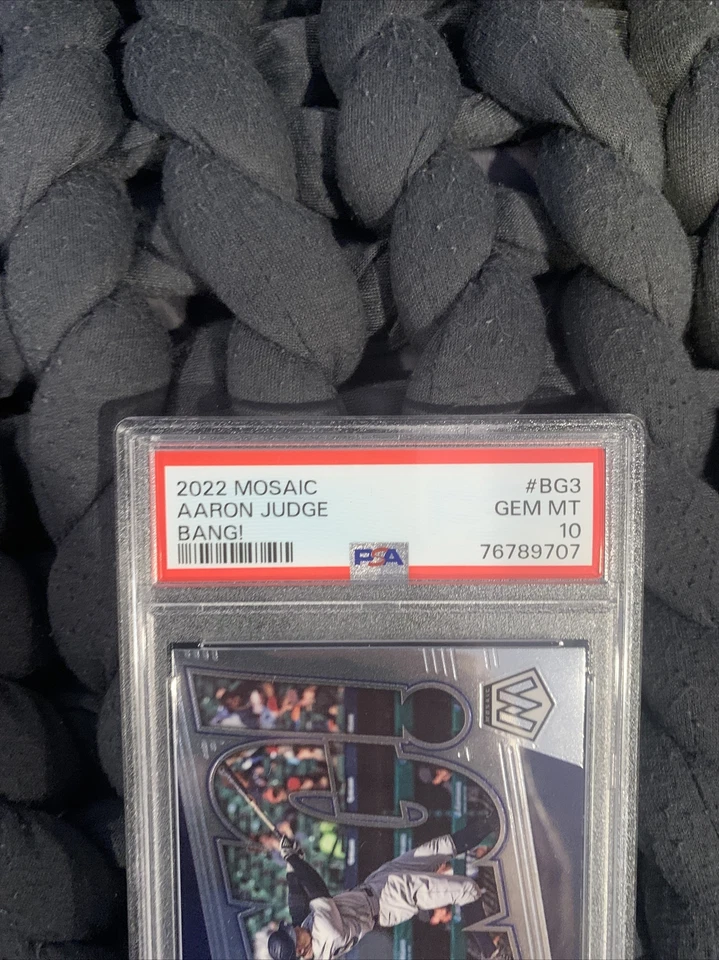 Aaron Judge 2022 Mosaic Bang! Insert #BG3 PSA 10 Gem Mint Graded Slab NY Yankees - Image 4 of 4
