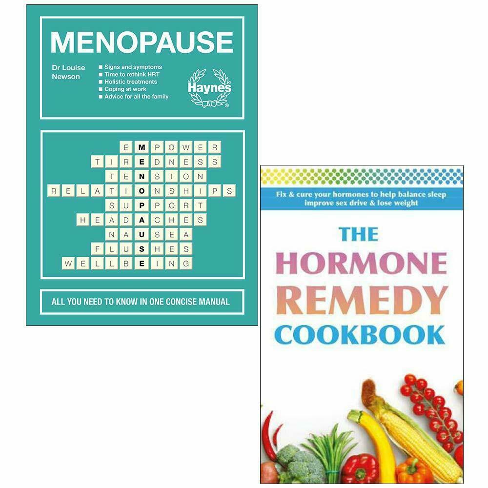 Menopause, Hormone Remedy Cookbook 2 Books Collection Set Low Fat Diet NEW