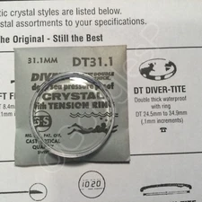 GS Diver-Tite (DT) Watch Crystal Double Thick Waterproof with Tension Ring