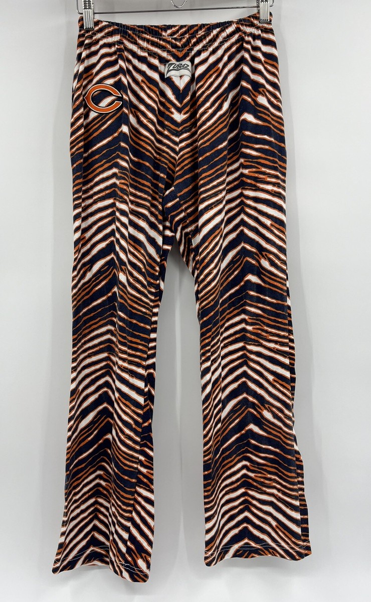 Zubaz Pants Chicago Bears Zebra Stripe Yoga Lounge Women's Size