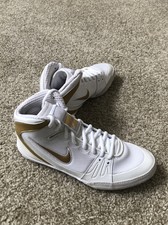 nike freeks gold and white