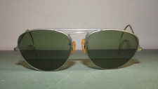Vintage Green Tint Aviator Sunglasses Celluloid/Bakelite Nose Guards