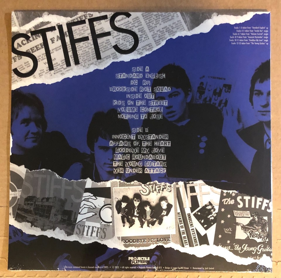 The Stiffs LP: THE STIFFS - The Singles Collection 1979 - 1985 NEW UK PUNK POWER ...