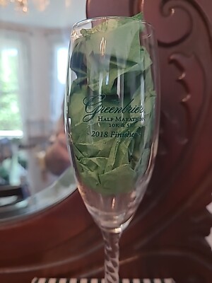 Greenbrier Resort Hotel 2018 Half Marathon 10K 5K Sports Event Run Barware Glass