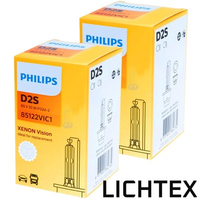 PHILIPS D2S 85122VI XenStart Vision Xenon Brenner Scheinwerfer Lampe NEU & OVP