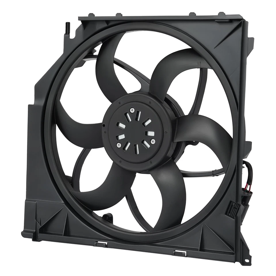 Conjunto de ventilador de refrigeración del radiador para BMW X3 E83 2004-2011 2,5 L 3,0 L 17113452509 Foto 2 de 4