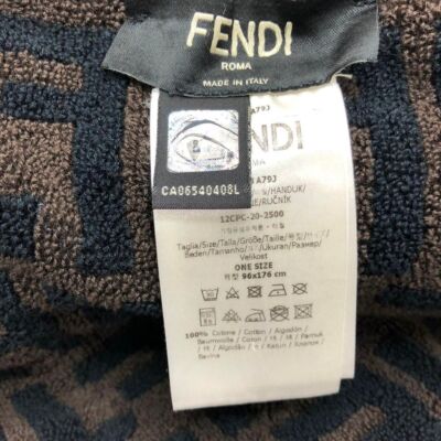 Fendi Large Beach Bath Towel brown monogram 96×176cm | eBay