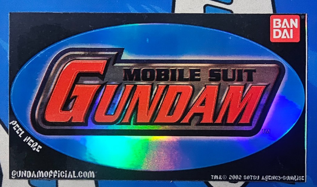 Mobile Suit Gundam Sticker 2002 Bandai