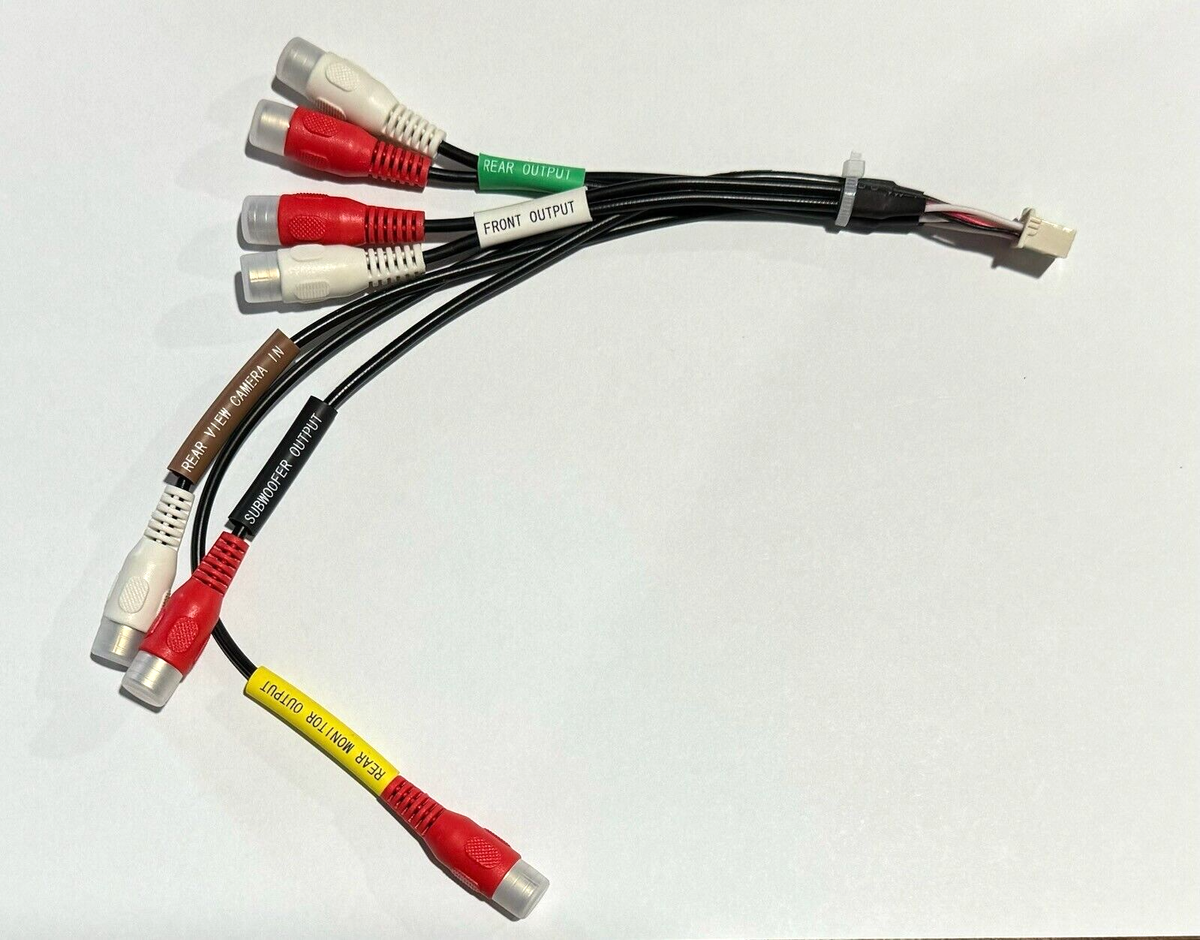 PIONEER DMH-342EX, DMH342EX RCA Front/Rear/Sub/Rear Camera In/Rear
