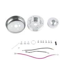 5& 6 Hole Steering Wheel Polished Hub Adapter Flaming River Ididit for GM Chevy