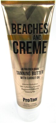 Pro Tan Beaches and Creme Tanning Butter Ultra Rich Dark Indoor Lotion 8.5 oz