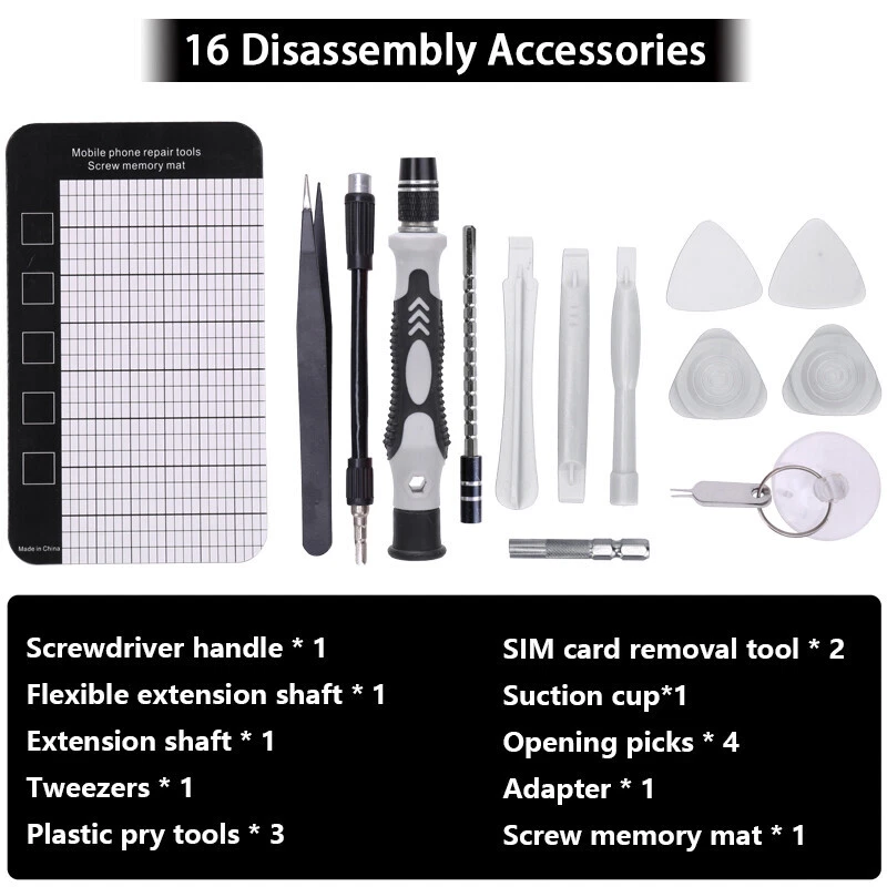 170 In 1 Precision Screwdriver Set Torx Computer PC Phone Watch Repair Tool Kit - Image 3 of 4