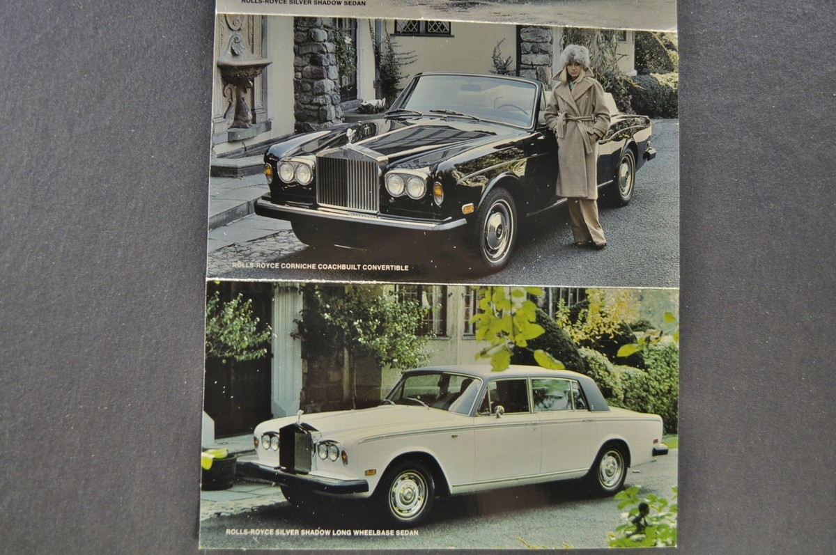 1976 Rolls Royce Small Brochure Silver Shadow Camargue Corniche