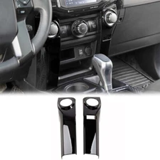 Glossy Black Center Control Air Conditioner AC Trim Cover Bezels For 4runner 10+
