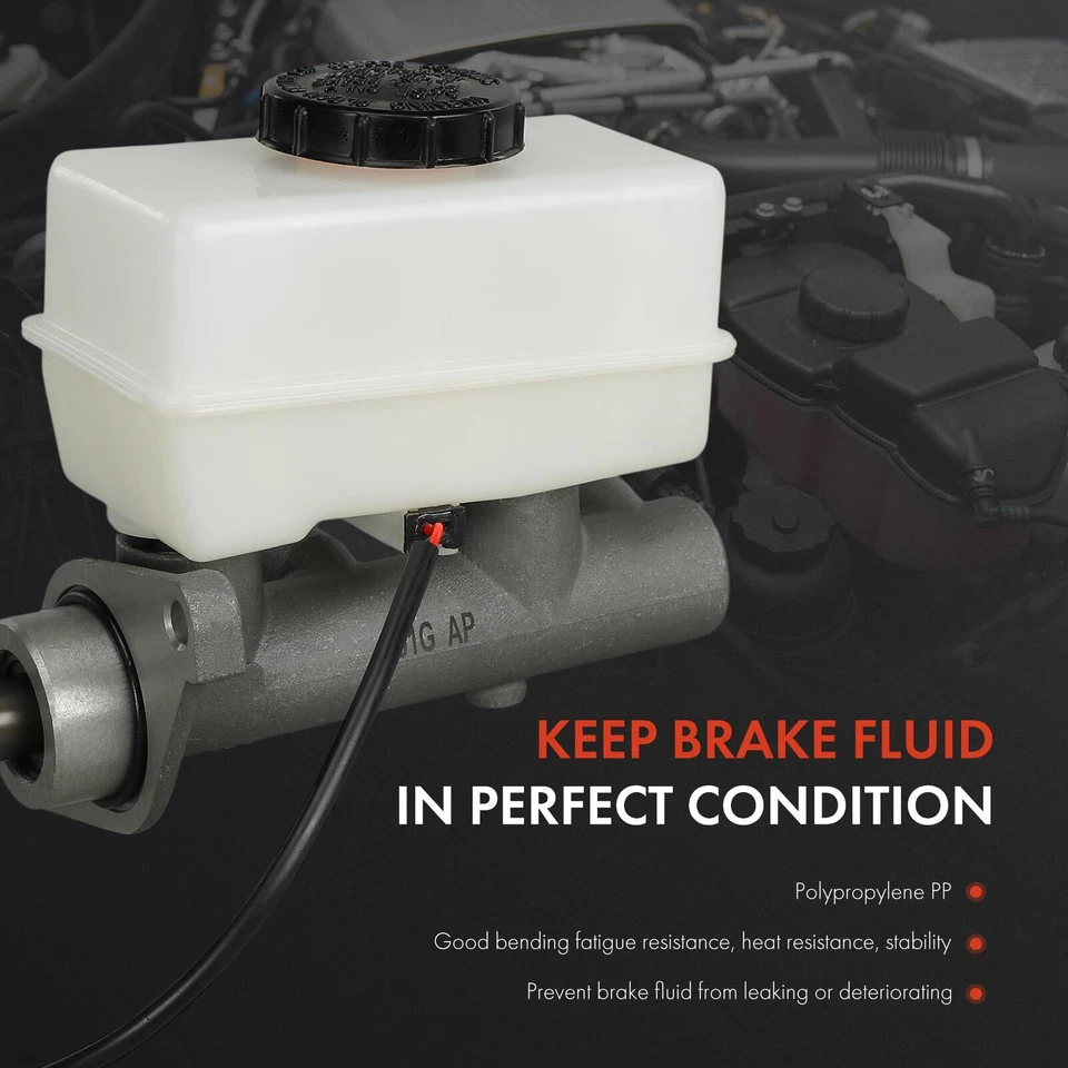 Cilindro mestre de freio com reservatório e sensor para Hyundai Sonata 1994-1998 2.0L - Imagem 3 de 4