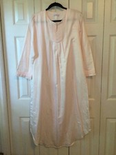 Carole Hochman Chemise Nightgown Satin Feel Size Large Pale Pink
