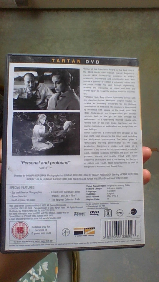 Wild Strawberries [1957] - Berman  - Victor Sjostrom, Ingrid Thulin - Tartan DVD - Image 2 of 3