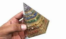 7 chakra antenna orgone beautiful conical orgone pyramid layer chakra orgonite 