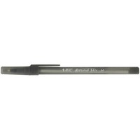 60 Bic Kugelschreiber Round Stic Simply Schwarz Schreibfarbe Schwarz