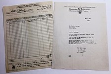 Documento firmado vintage de 1928 de Paramount Pictures, cortometraje de comedia SAVE THE PIECES