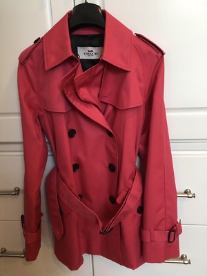 coach red coat