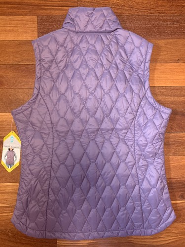 Free Country Womens Free Cycle Quilted Vest Purple Dew New Tags Zip M MEDIUM - Picture 2 of 5
