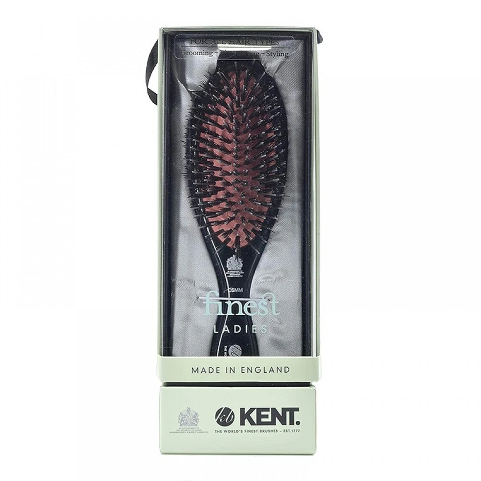 MEDIUM HAIRBRUSH KENT BRUSHES CSMM MIXED BRISTLE HAIR HANDFINISHED SCALP HEALTH - Image 2 of 2