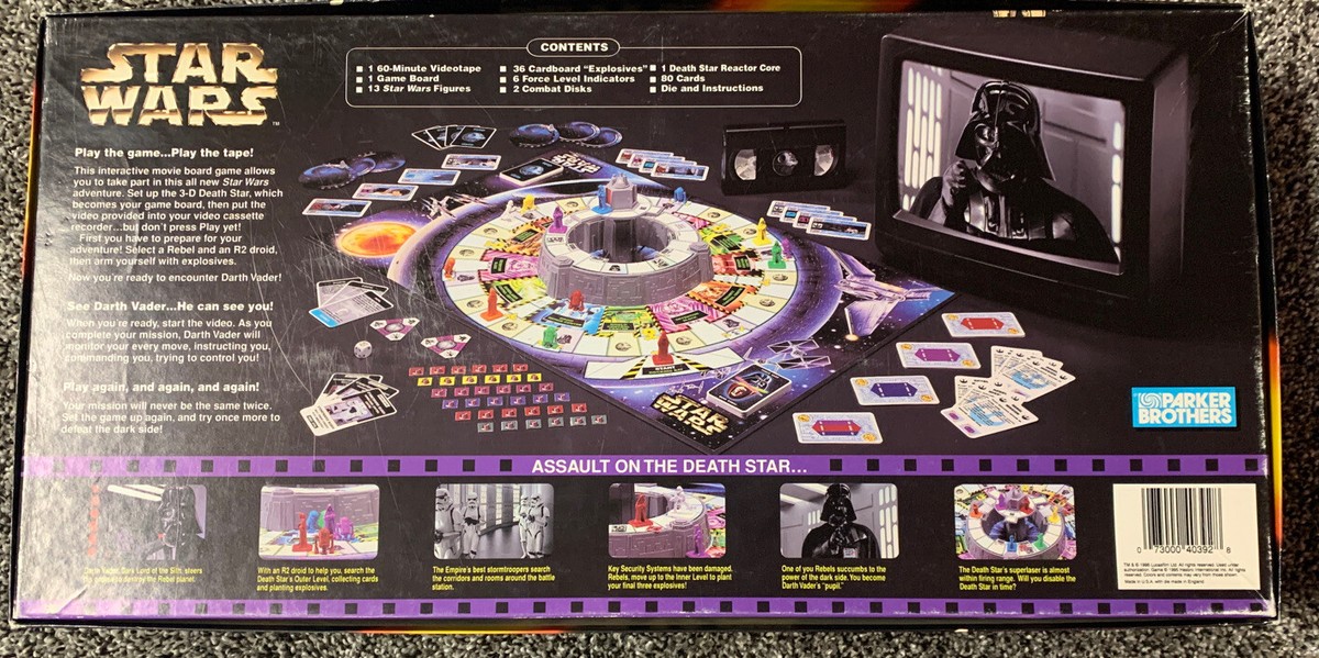 STAR WARS The Interactive Video Board Game VHS 1996 Parker