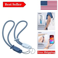 Stylish 2-Pack Braided Phone Lanyards with Anti-Theft Secure Fit