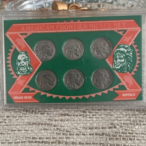 Buffalo Nickel Set Indian Head 1931 1934 1935 1936 Collection Copper Nickel