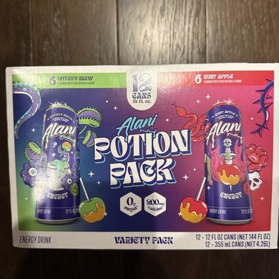 Alani Nu Potion Pack Witch's Brew & Ruby Apple 12 fl oz 12 Pack New