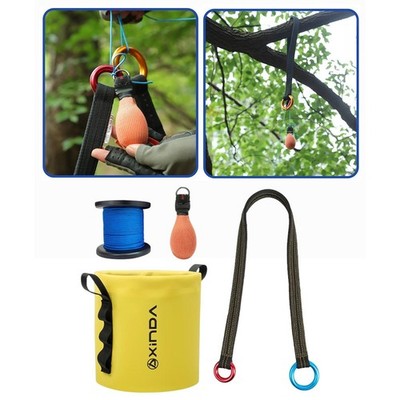 4-teiliges Arborist-Wurfleinen-Set und Seiltasche zum Werfen mit niedrigen