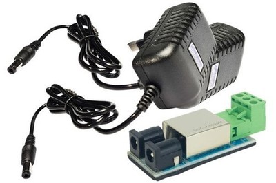 DCC Concepts 12V DC Split Netzteil Kit. (inkl. Leiterplatte und 2x Universal Wandstecker