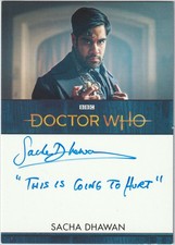 Doctor Who Series 11-12 SACHA DHAWAN Rittenhouse INSCRIPTION autograph card