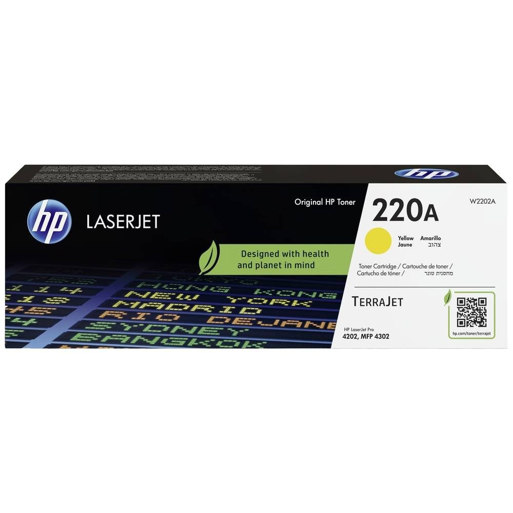Toner HP 220A jaune d'origine laser jet pour imprimante couleur W2202A