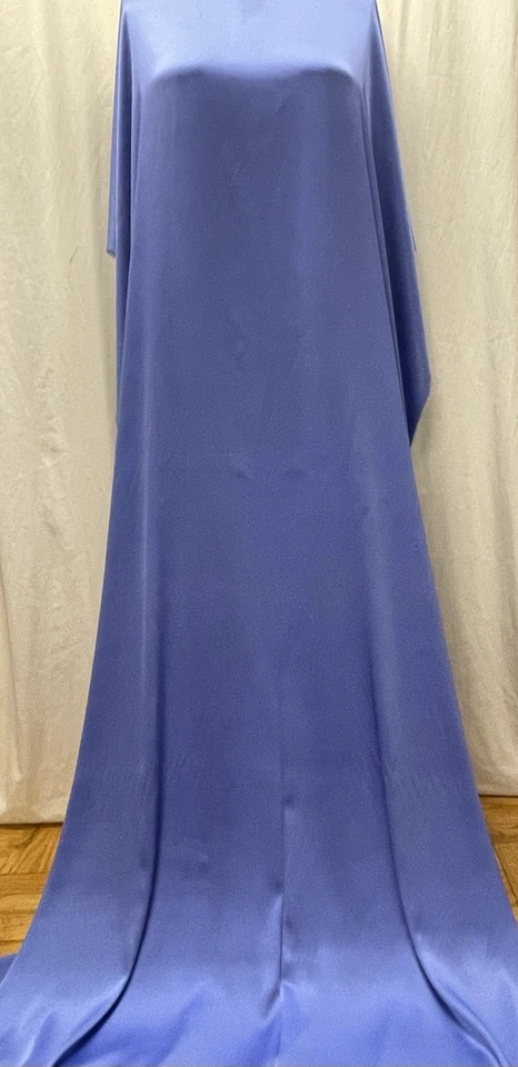 98% Silk 2% Lycra 19mm Stretch Charmeuse Royal Blue Fabric By The Yard 42" Wide - Image 3 of 4