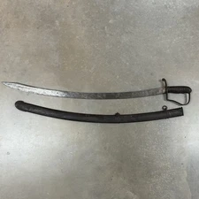Nathan Starr 1813 Cavalry Saber Sword War of 1812 P HHP Antique w/ Scabbard
