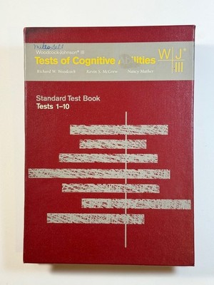Tests of Cognitive Abilities WJ-III Tests 1-10.  Woodcock-Johnson