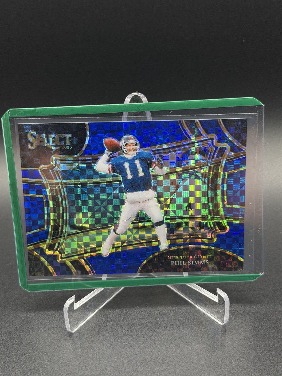 2023 Panini Select - Field Level Phil Simms #372 Blue Prizm /49