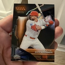 2026 Topps Chrome Black Kyle Schwarber #200 Phillies Serial 08/25