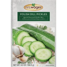 Mrs. Wages Quick Process 6.5 Oz. Polish Dill Pickling Mix W623-J7425 Mrs. Wages