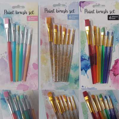 PINSELSET 6 Teilig verschiedene Größen - NEU OVP - Auswahl Liste - Paint Brush