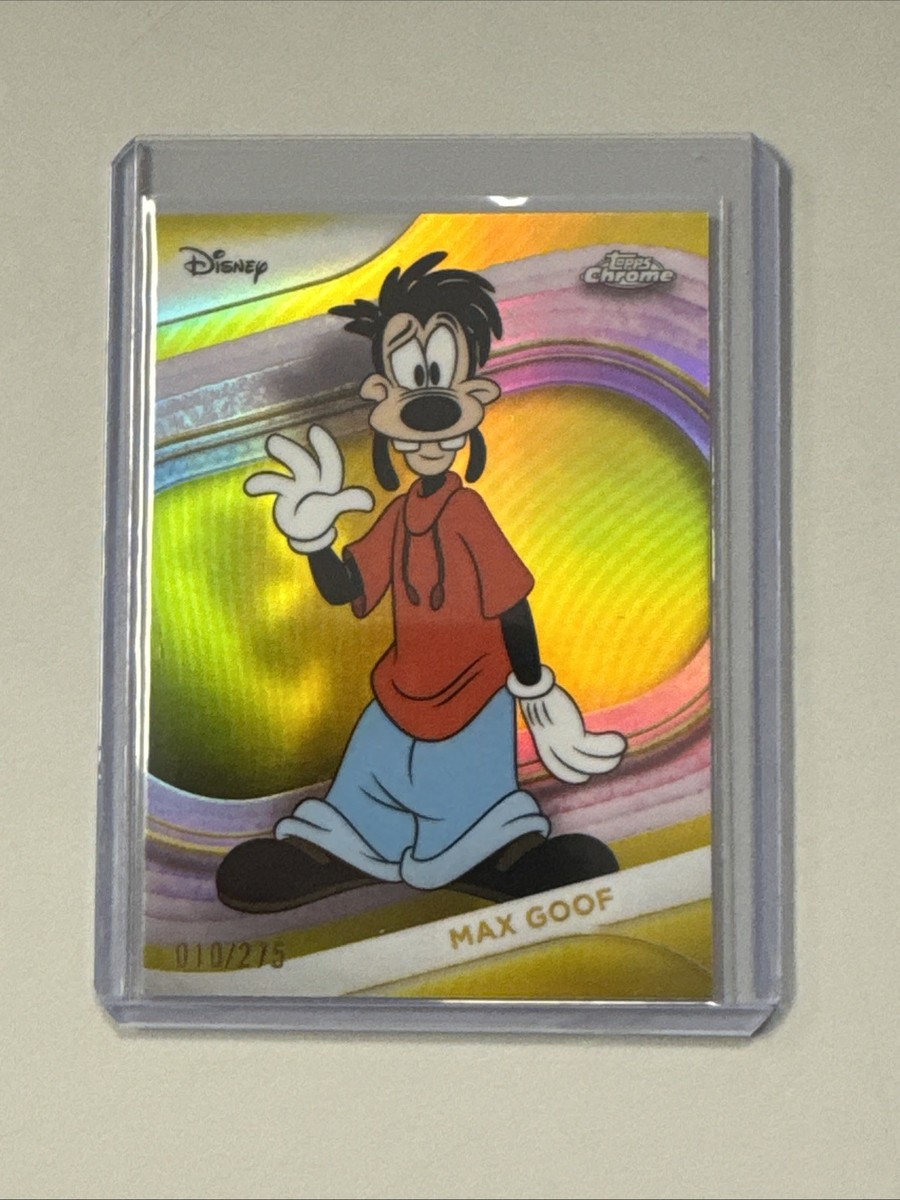 2025 Topps Chrome Disney Max Goof Yellow Refractor /275 | eBay