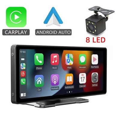 10,26'' Wireless CarPlay & Android Auto Bildschirm - 4K Dashcam & Rückfahrkamera